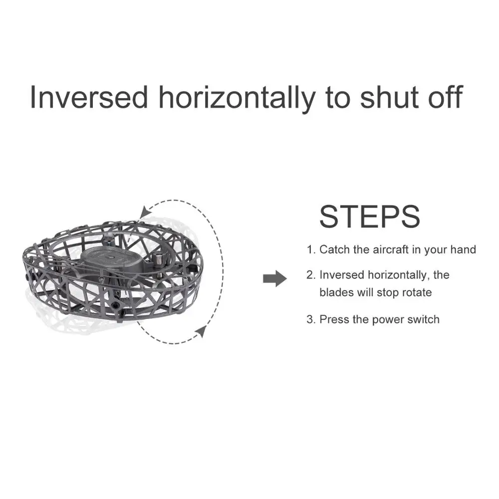 ATTOP F6 Anti-colisi�n de mano de vuelo de inducci�n infrarroja Mini Drone luces LED aviones de control inductivo para ni�os reg