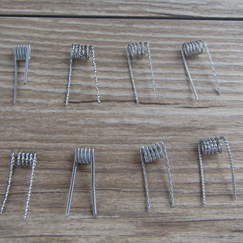 48 В 1 NI80 готовый комплект катушек Alien Fused Clapton Coil Mix Twisted Flat Tiger Hive Quad Vape готовые