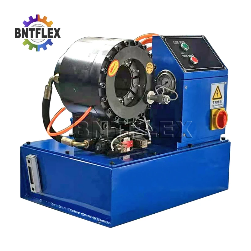 P38 model Compact body 1-1/2 inch hydraulic high pressure hose crimping machine for sales with 8 sets of dies 4