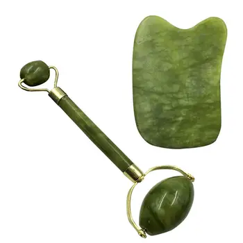 

Facial Lift Stone Massager Nature Cooling Comfortable Smooth Guasha Plate Roller Massagers Guasha Set For Men Adult Women