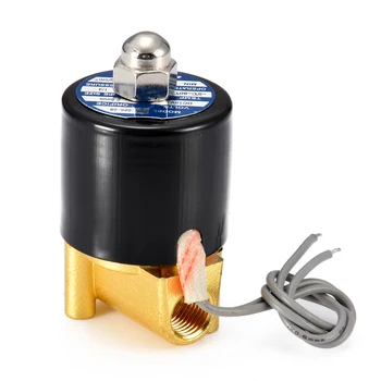 

1Pcs 1/4" 2-Way Electric Solenoid Valve N/C Normally Closed Pneumatic Control Valve DC 12V For Water Air Gas