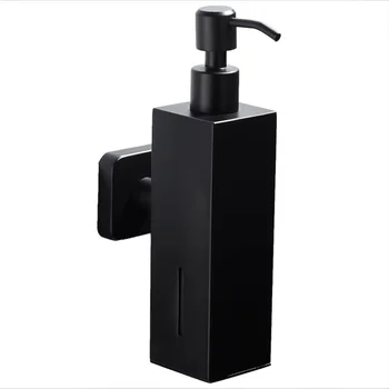 

Black Soap Dispenser Wall Mount Stainless Steel Liquid Soap Dispenser Set for Bathroom