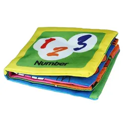 Детская мягкая ткань для раннего образования, бумага, обучение, интеллект, детская книжка с картинками