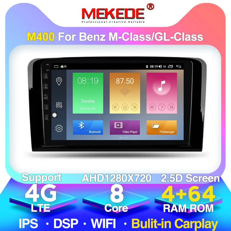 9-дюймовый автомобильный Радио плеер GPS для Mercedes Benz класса мл W164 X164 ML350 ML300 GL500 ML320