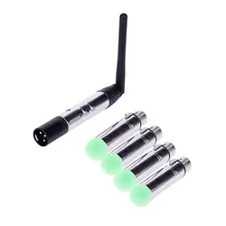 5 шт. DMX512 DMX Dfi DJ 2,4G беспроводной 1 передатчик и 4 трехцветный светодиод индикаторы Receiverr для DJ светодиодный контроль освещения