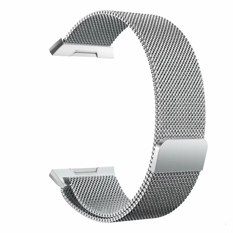 Нержавеющая сталь Milanese Loop Band с магнитной застежкой замена аксессуар ремешок для Fitbit ионной Смарт-часы аксессуар