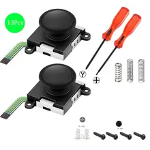 Два набора аналоговых джойстика 3D Joy con для замены джойстика для nintendo Switch, Джойстики joycon Switch совместимы с левыми джойстиками joycon Right S