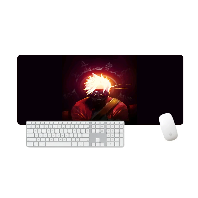  Large Domineering Naruto Anime Mouse Pad Cool Gamer Gaming MousePad Rubber Washable Locking Edge Ke
