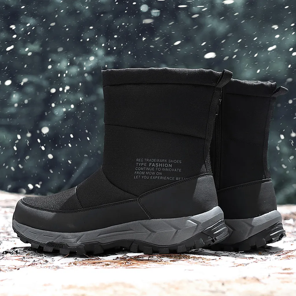 snow boots men's Casual plus Velvet warm boots military tactical boots desert winter snow boot botines hombre de invierno#108g35