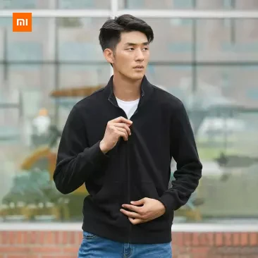 Xiaomi Youpin Cottonsmith флис Свитер с молнией для мужчин пушистые теплые тонкие и мягкие повседневные солнечного света
