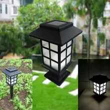 Светодиодный фонарь на солнечной энергии высокой яркости маленький дом стиль садовый свет наружная лужайка во дворе уличное декоративное ночное освещение