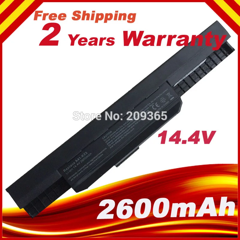 Аккумулятор для ноутбука ASUS K43 K43E K43J K43S K43SV K53 K53E K53F K53J K53S K53SV A43 A53S быстрая доставка
