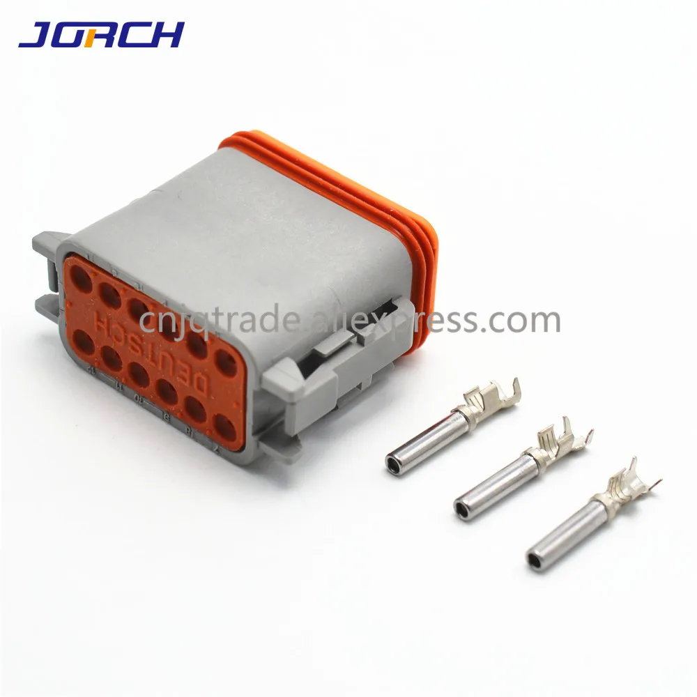 d' água masculino feminino conector elétrico plug DT04-8P DT06-8S com terminais