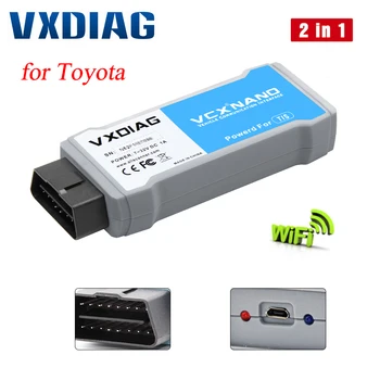 

VXDIAG VCX NANO for TOYOTA TIS Techstream OBD2 Car Auto Diagnostic Scanner Tool For Toyota V14.00.018 Compatible with SAE J2534