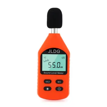 

JD-105 Digital Decibel Monitoring Device Mini Lightweight Sound Level Meter Noise Detector with LCD Backlight