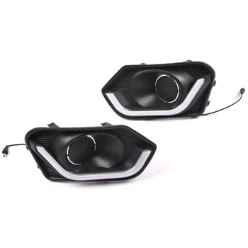 

NEW-Car DRL Lamp 12V LED Daytime Running Light Daylight for Suzuki Dzire 2017-2019 Yellow Turn Signal