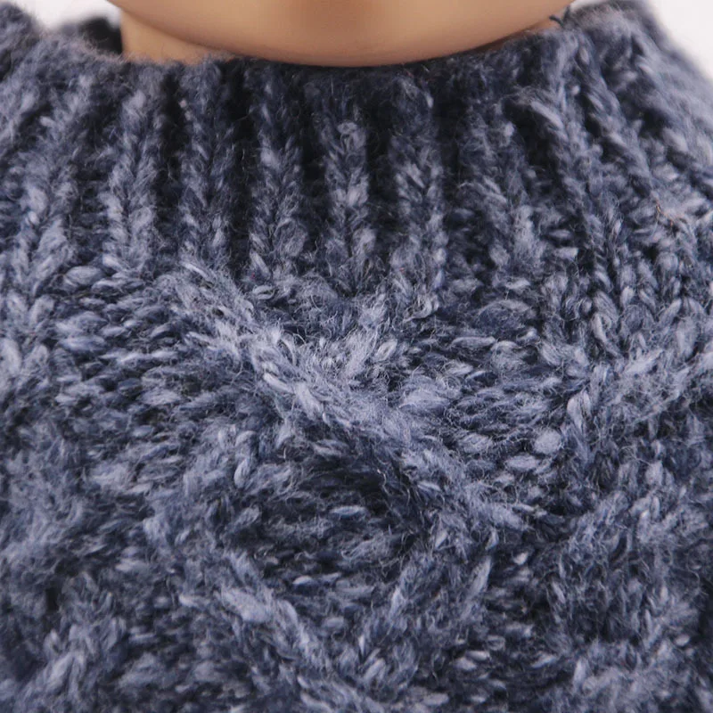 Sweater + Beanie + Trousers Outfits Clothes Set for 18" (46cm) Logan Boy Dolls American Girl Doll Accessories Birthday Gift Toys