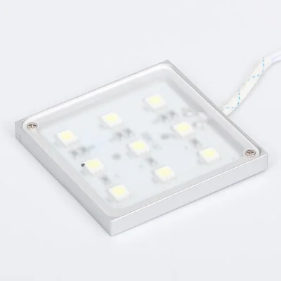 9 шт. 5050SMD Led подсветка тонкий тип 12 В Квадратный светодиодный светильник для шкафа