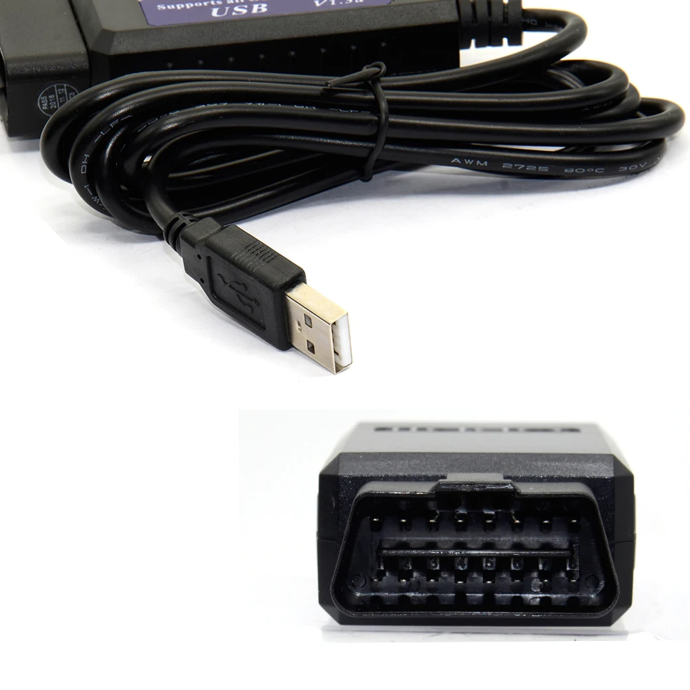 НОВЫЙ Elm 327 USB V 1 5 интерфейс для Ford elmконфигурации CH340 + 25K80 чип Автосканер Поддержка