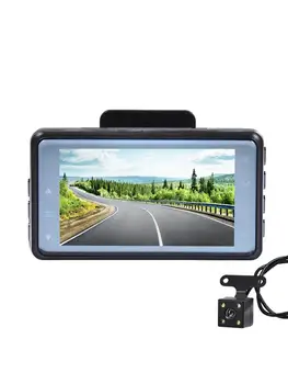 

3-inch LCD Screen GT309 Dash Cam G-sensors 1080P HD Double-sided Bracket Cars Driving Recorder Ultra-wide-angle Parking Monitor