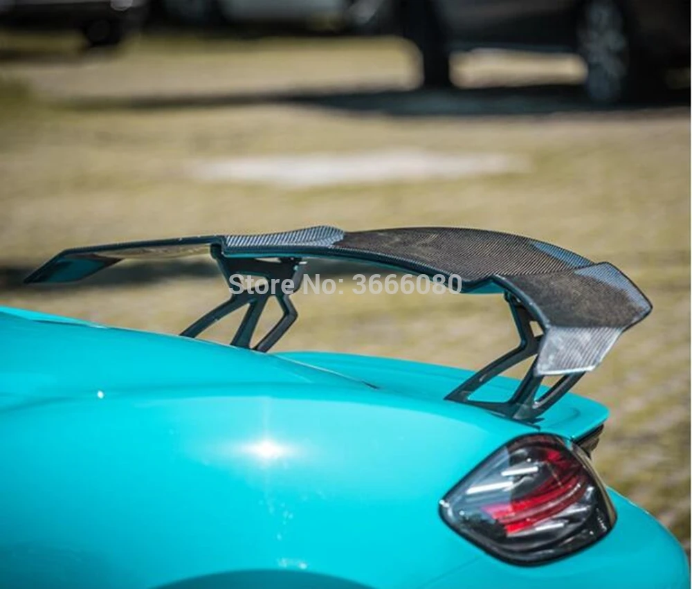 Автомобильный Стайлинг из углеродного волокна задний спойлер крыло задний спойлер багажника для Porsche 911 718 Boxster Cayman