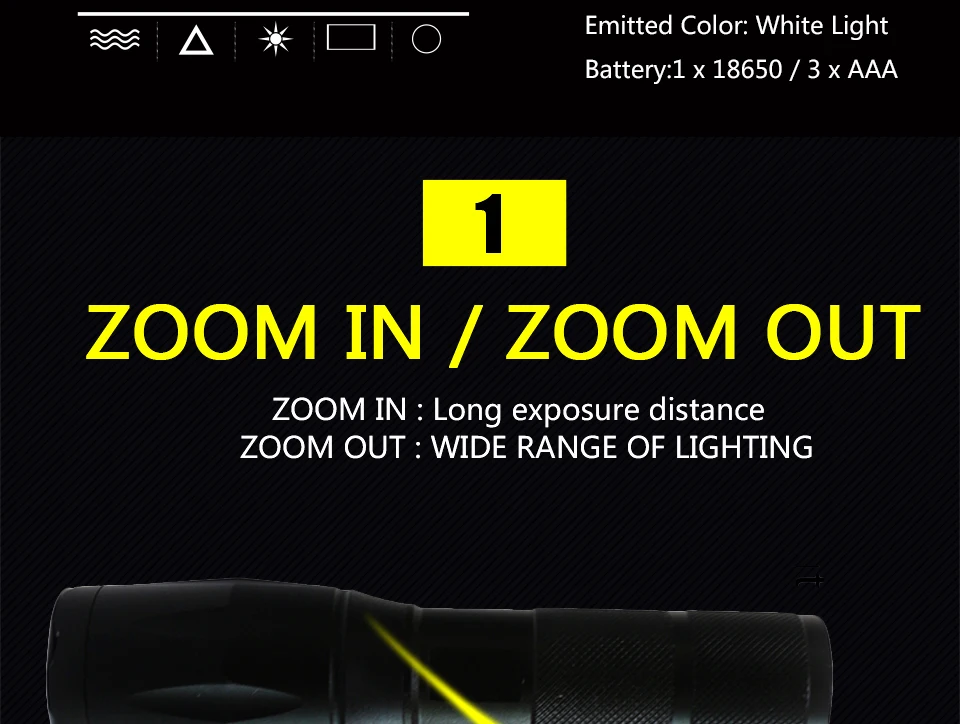 Litwod z25 8000 Люмен светодиодный светильник-вспышка портативный светильник охотничий фонарь 5 режимов XML-T6 L2 масштабируемый ночной Светильник
