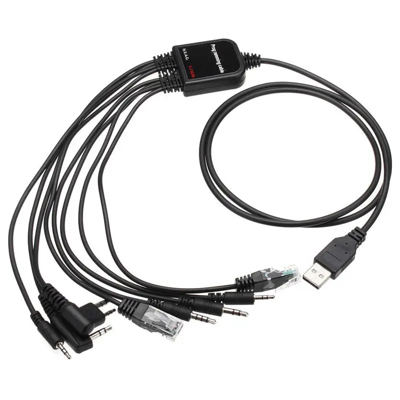 8 в 1 USB кабель для программирования совместим с Walkie Talkie Motorola Kenwood ICOM BAOFENG TYT QYT Radio |
