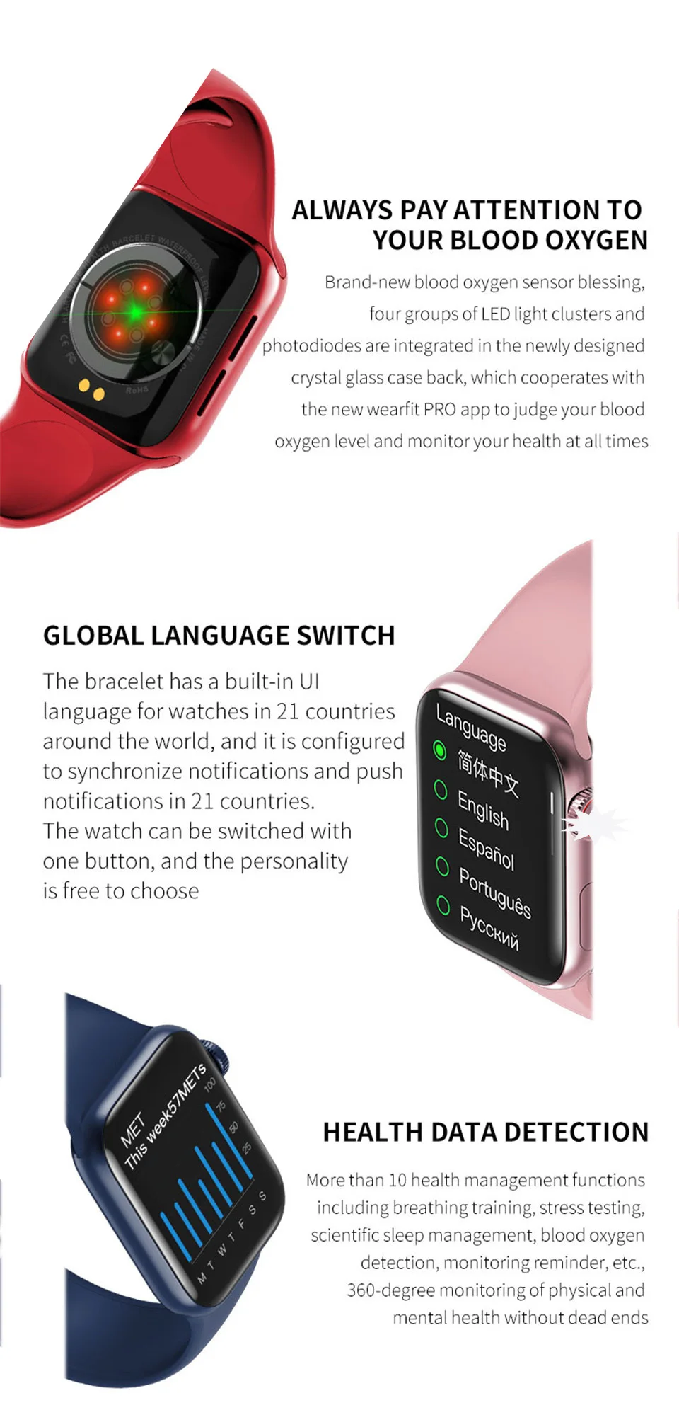 2022 HW12 HW18 Full Screen Smart Watch 44MM 40MM Women Men HW17 Smartwatch with password Split Screen Bluetooth PK IWO 13 FK88