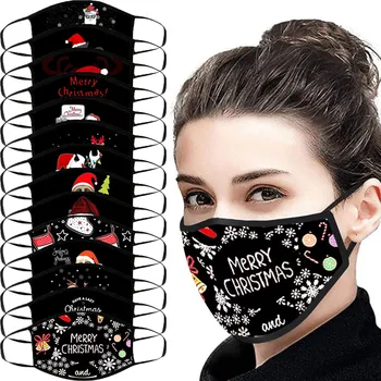 

Merry Christmas Mask Mascarilla Mascarar Mascarillas Mouth For Protection Face Shield Washable Earloop Masks Masque Mondkapjes