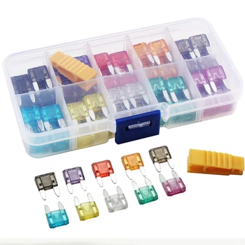 

100PCS 50PCS Car Fuses 2A 3A 5A 7.5A 10A 15A 20A 25A 30A 35A Amp with Box Clip Assortment Auto Blade Type Fuse Set Truck