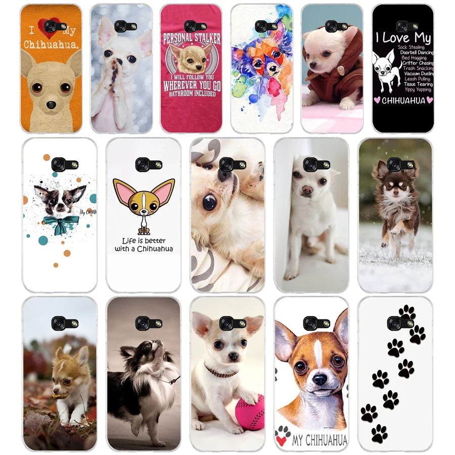 180FG I Love My Chihuahua Dog Мягкий Силиконовый ТПУ чехол для телефона Samsung a3 2016 a5 2017 a6 plus a7 a8