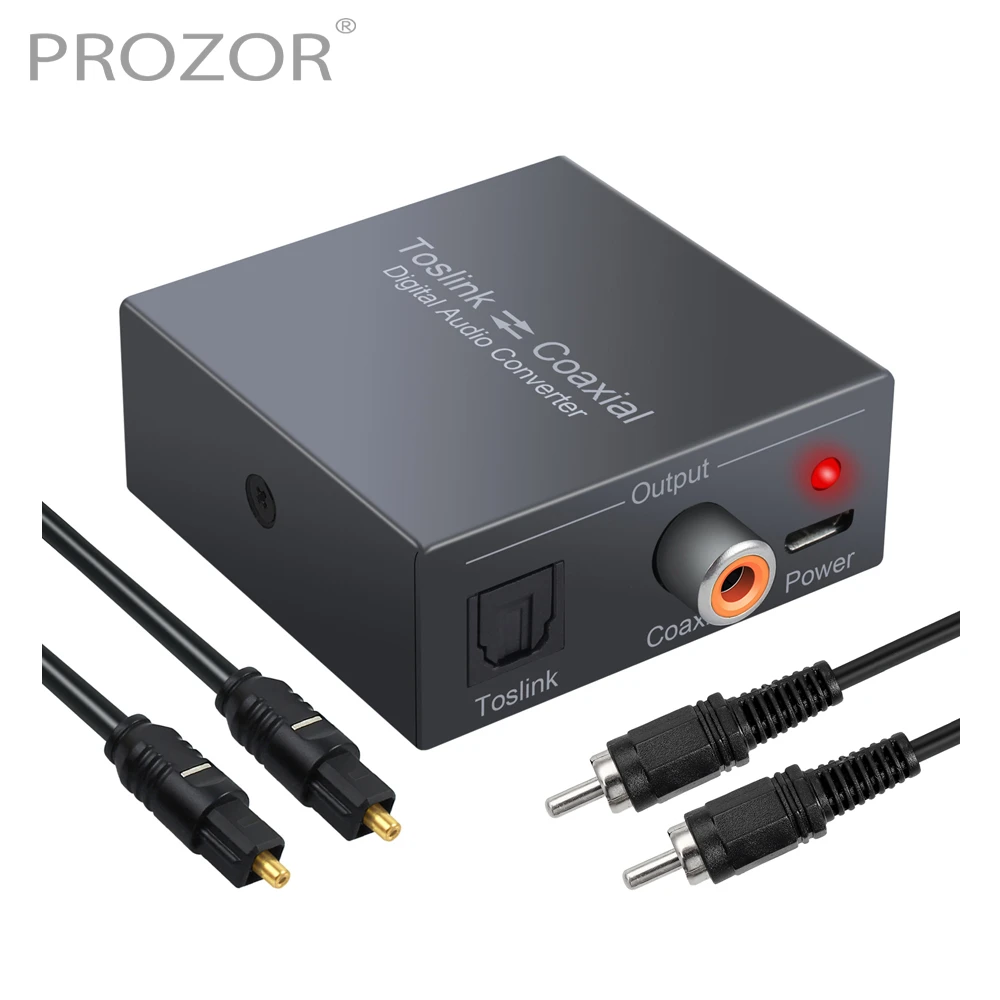 espacio Dureza Treinta Óptico A Aux,192KHz DAC Adaptador,Convertidor Digital A Analógico Audio, Óptico Coaxial (RCA) Toslink SPDIF A Audio Estéreo RCA L/R Y Conector |  lagear.com.ar