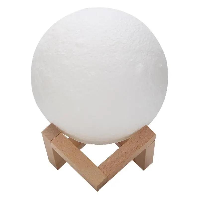 

3D Print Rechargeable Moon Lamp 3 Color Touch Sensor LED Soft Night Light