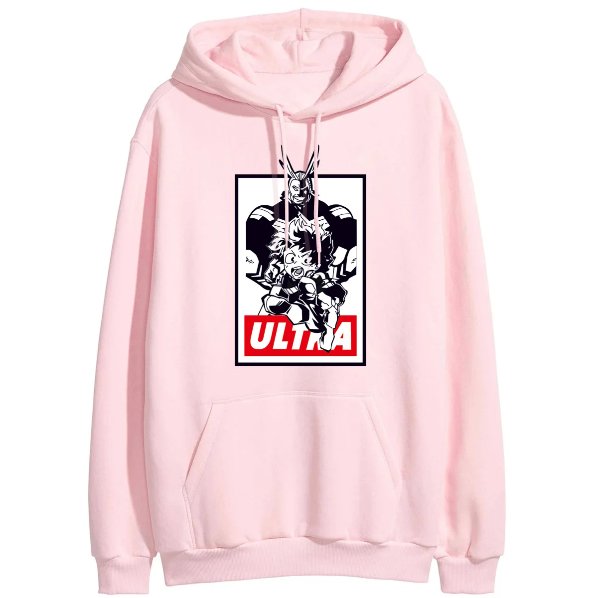 Женские кофты с японским аниме, пуловер с капюшоном Izuku Midoriya Harajuku, спортивная одежда, зимние спортивные костюмы - Цвет: Pink6