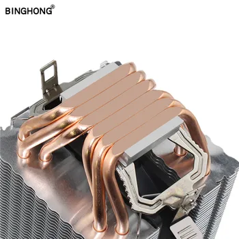 

BING HONG Heat Pipes CPU Cooler RGB 90mm PWM 4Pin PC quiet for Intel LGA 775 1150 1151 1155 1366 AMD AM2 AM3 AM4 CPU Cooling Fan