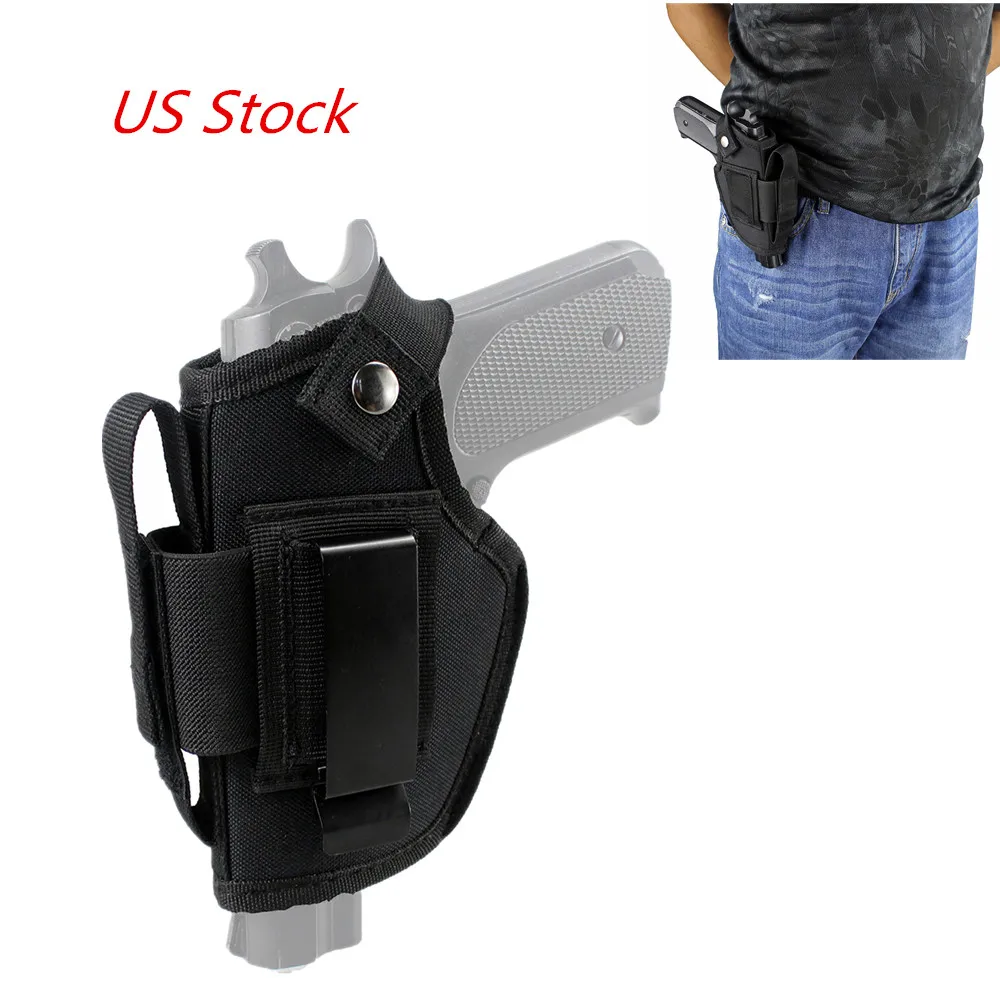 Coldre de Arma Coldre com Compartimento e Clipe Tático Escondido Carry Coldre Owb Metal Intercambiável Iwb