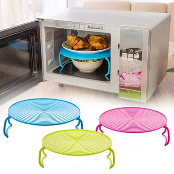 

Multifunction Microwave Oven Heating Layered Steaming Tray Double Layer Rack Bowls Holder Organizer Tool Kitchen Accessories