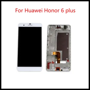 

High Quality For Huawei Honor 6 plus LCD Display touch Screen with digitizer assembly + Bezel frame free tools