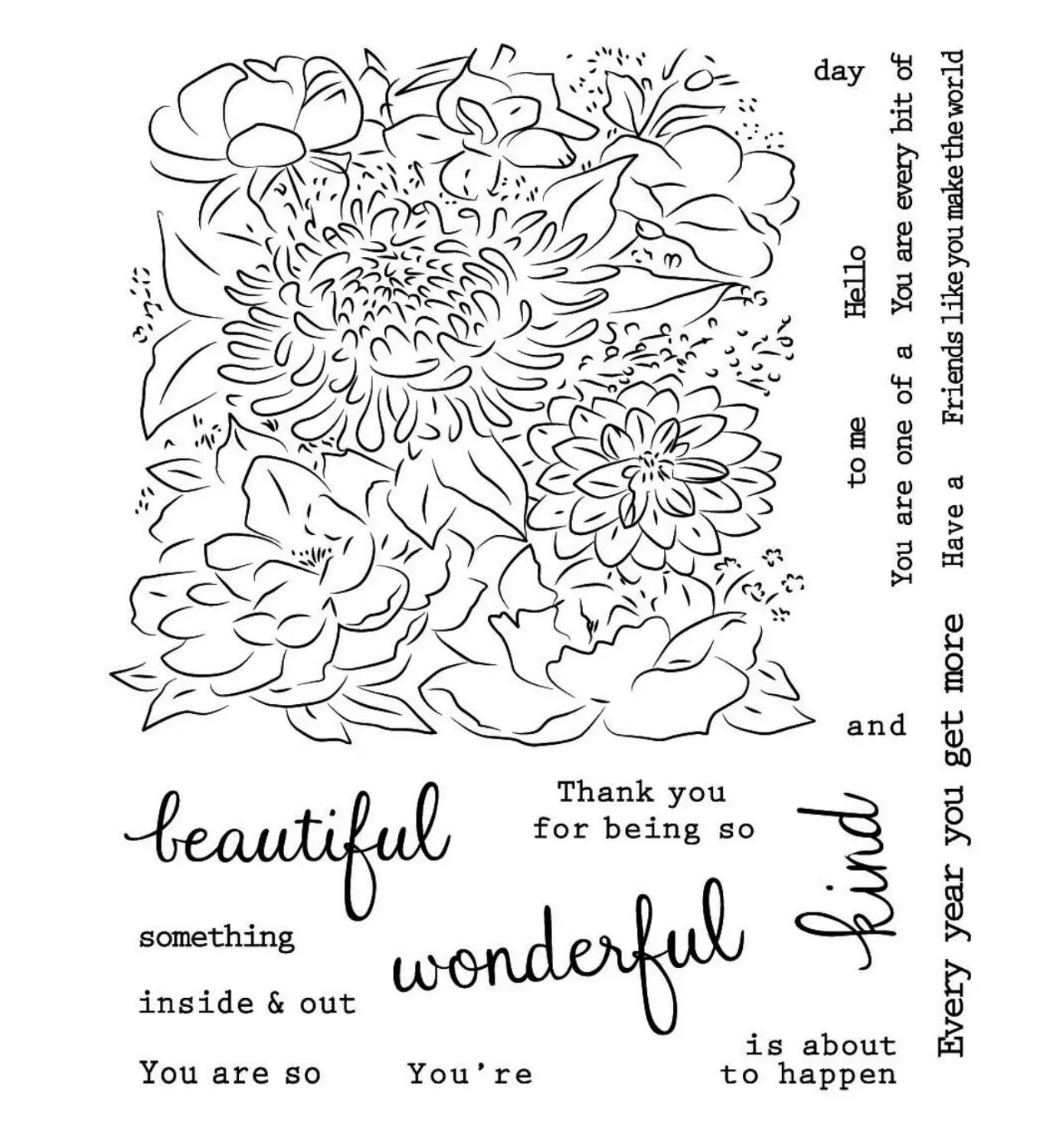 Цветок Прозрачный прозрачный силиконовый штамп/печать для DIY