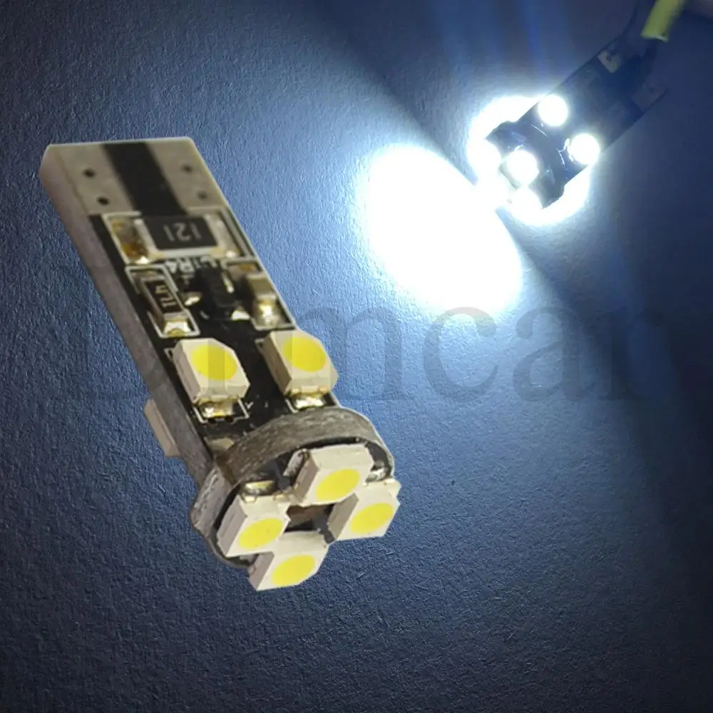 10X автомобильный Led Canbus ксенон белый T10 194 W5W 3528 8 Smd без ошибок внутренний светильник для чтения задний фонарь запасной светильник парковочный светильник