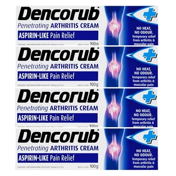 

4PCS Australia Dencorub Arthritis Cream No Heat NO Odour Arthritis Rheumatism Lumbago Fibrositis Sore Backs Muscles Pain Relief