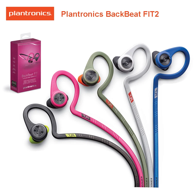 Plantronics BACKBEAT FIT2 In Ear Bluetooth Stereo Oordopjes удобные наконечники встроенные резисторы для