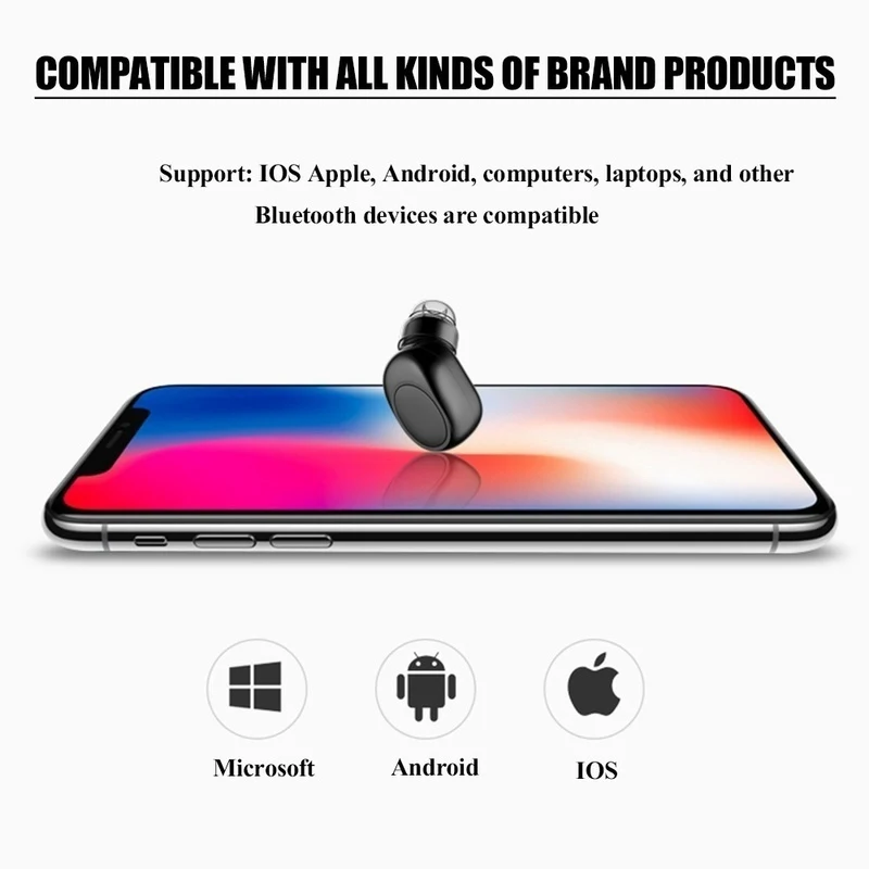 VTIN X11 Mini Bluetooth 4,1 Беспроводная невидимая гарнитура стерео наушники-вкладыши для автомобиля микрофон спортивные наушники с магнитное зарядное устройство usb