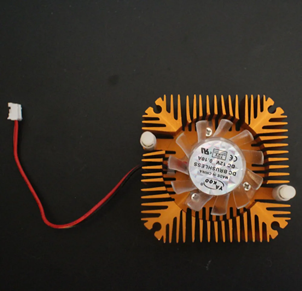Aluminum Heatsink with fan for 5W/10W LED light Cooling Cooler DC12V 1pcs aluminum heat sink