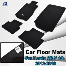 Автомобильный коврик, коврики для Honda CR-V CRV 2012-, нейлон, на заказ, подходит под черный ковер, подкладка, коврики, передние и задние, 2013