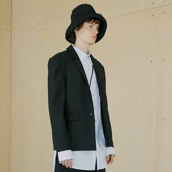 

Custom made S~5XL! New Men's GD Fashion stylist Autumn backless casual suit concise jacket plus size singer costumes