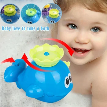

Electric Water Spray Toy Whale Bathroom Infant Kids Water Bath Play Toy Hot Sales