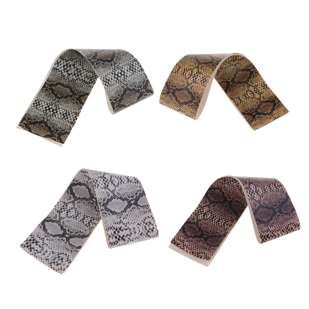 

High Simulation 45x4.5cm Snake Skin Pattern Fishing Rod Decoration Fishing Rod Handle DIY Repair Tool