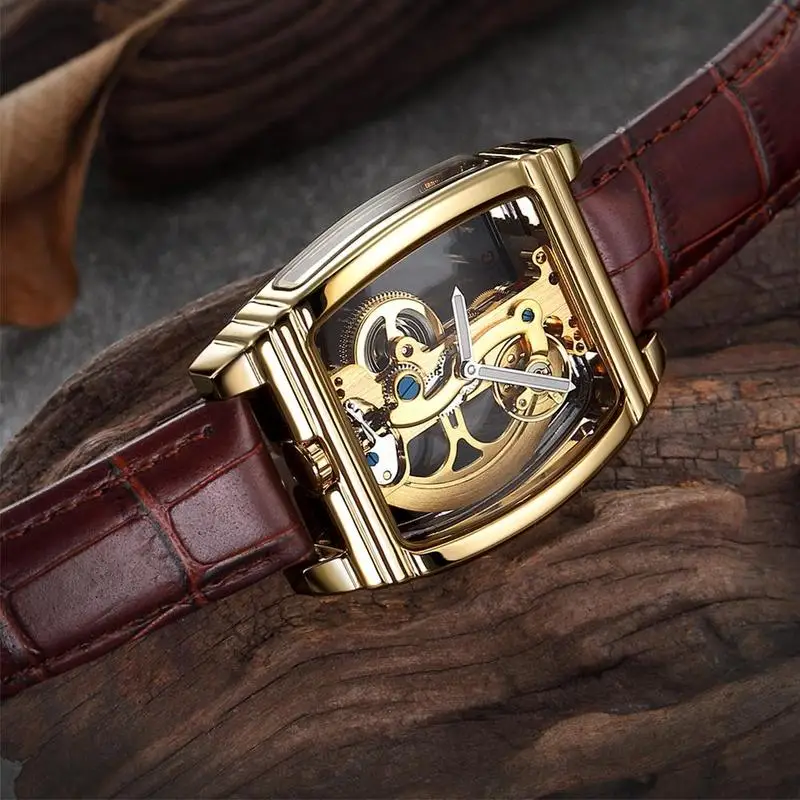 

2019 Hot Sale New SHENHUA Men's Fashion Casual Simple Flywheel Automatic Mechanical Watch Men Luxury Brand Adjustable Watches