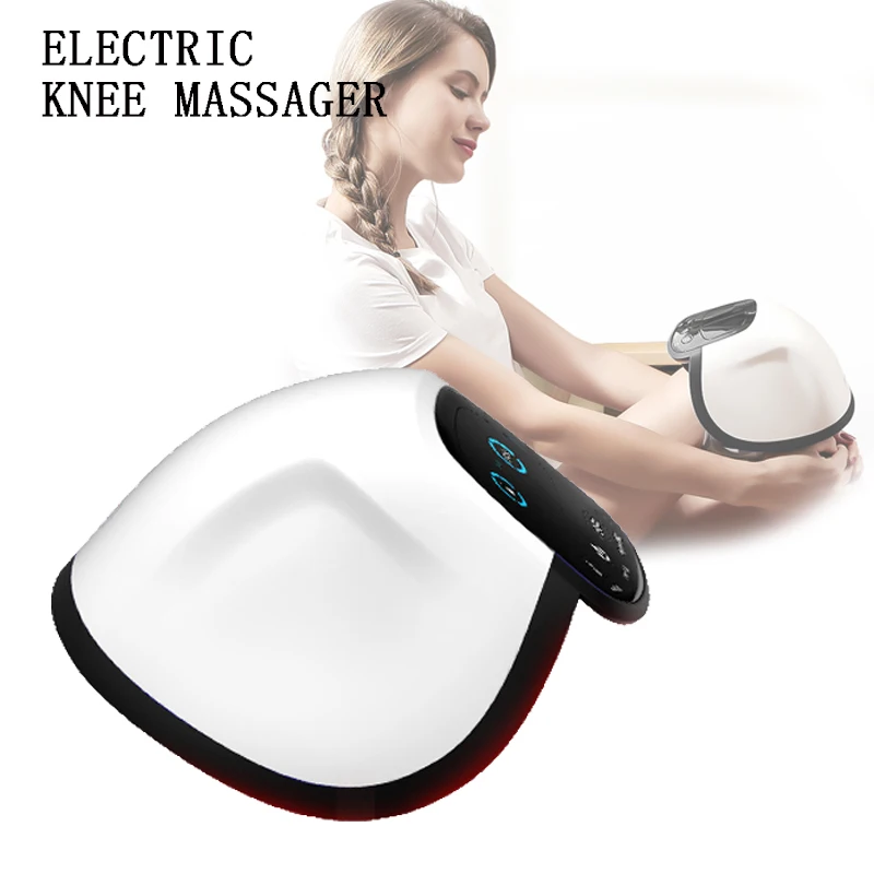 Electric Heating Knee Massager massage Pain Relief Physiotherapy Rehabilitation Health Care Knee Bone Protector Machine south moonpain relief wormwood knee paste cervical spine paste mugwort leaf paste поясничный позвоночник паста плечо шея паста mugwort health care пластырь